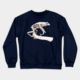 frog on branch Crewneck Sweatshirt